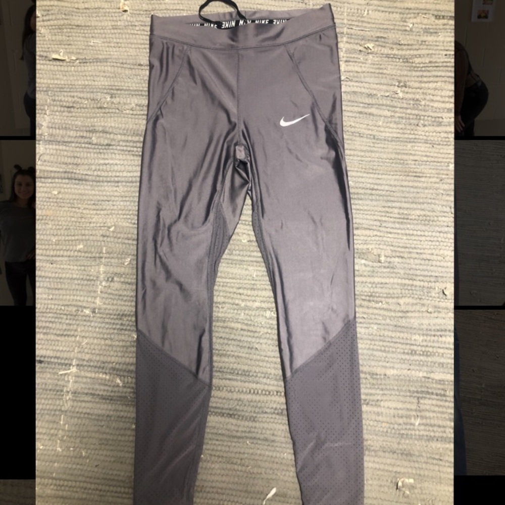Silver Nike Leggings